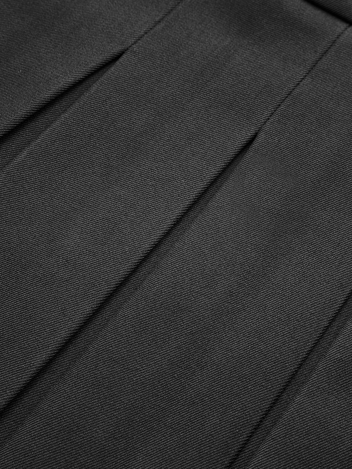 Pleated Split Skirt