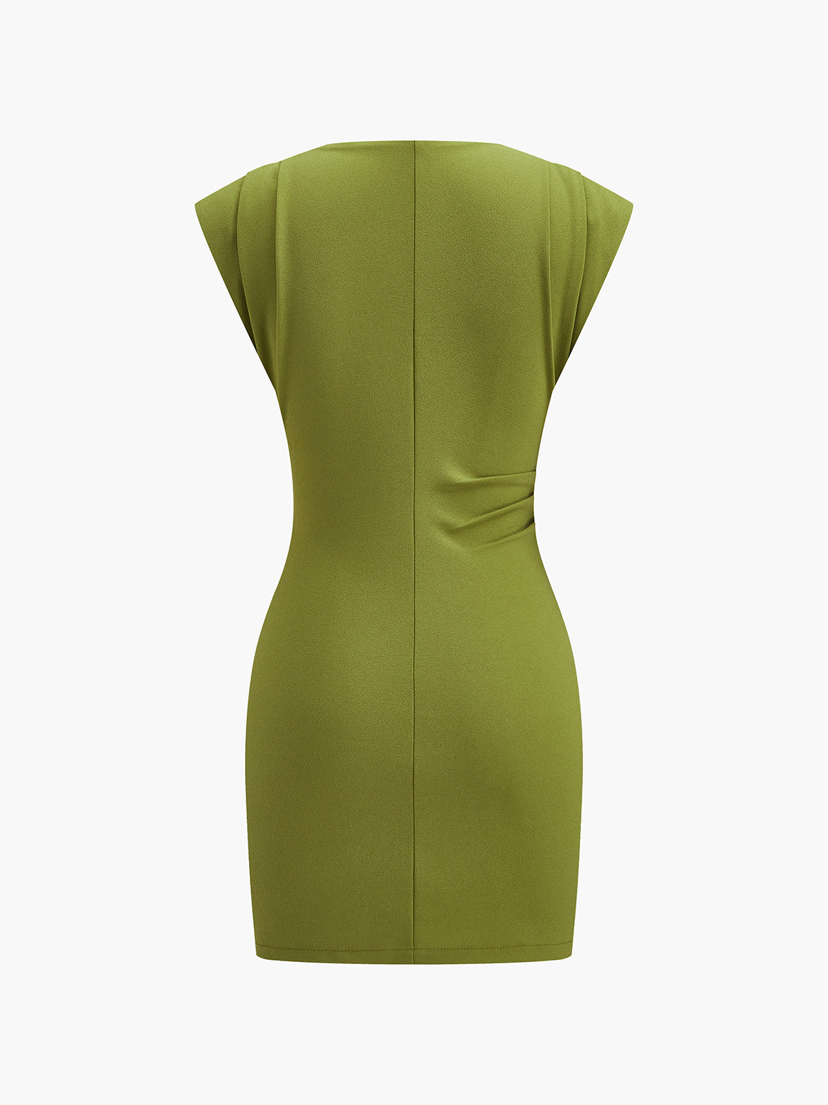Draped Detail Sleeveless Dress