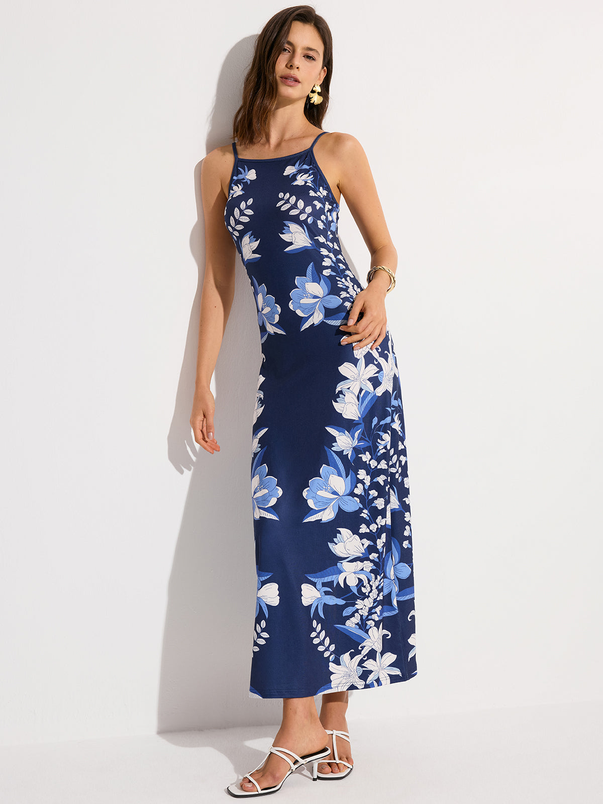 Floral Print Maxi Dress