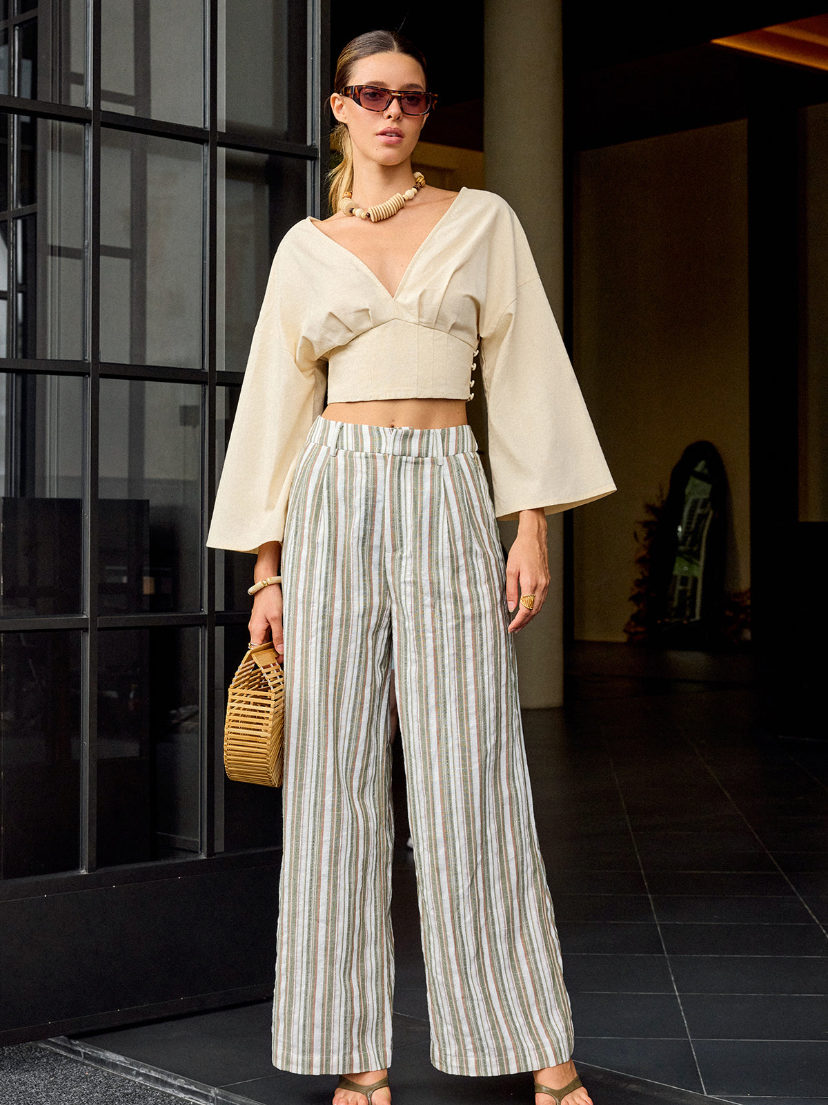V-Neck Crop Top