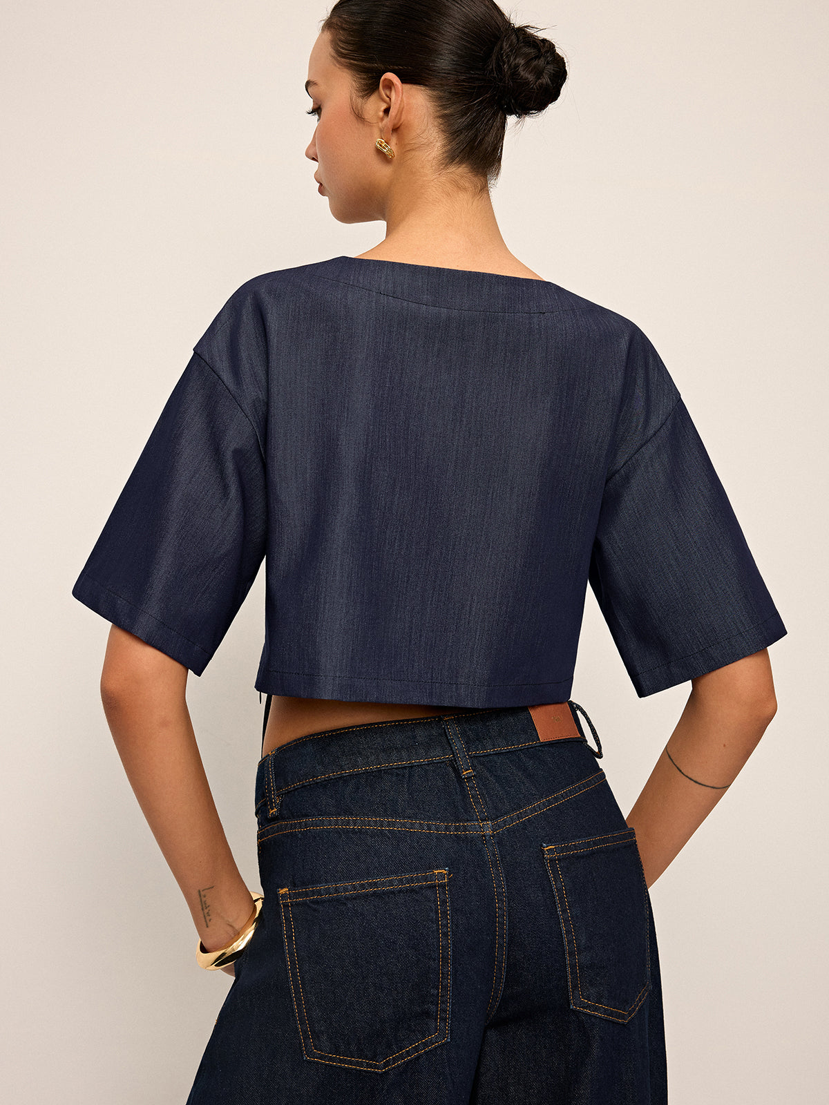 Tie-Front Crop Top