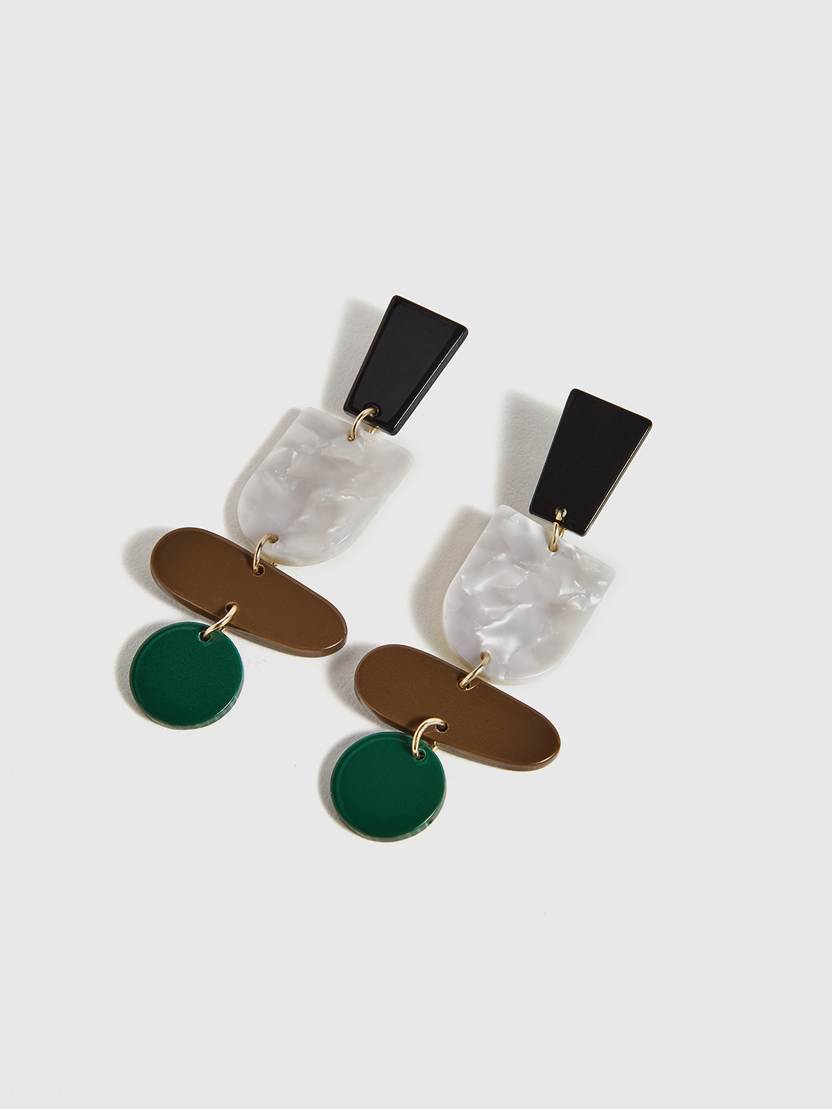 Geometric Acrylic Drop Earrings