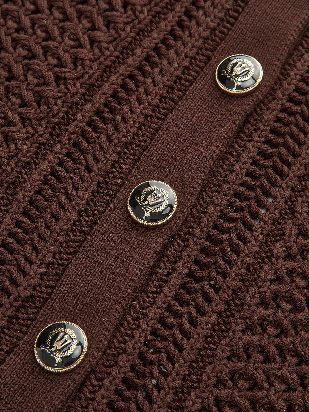 Button Front Sweater Vest