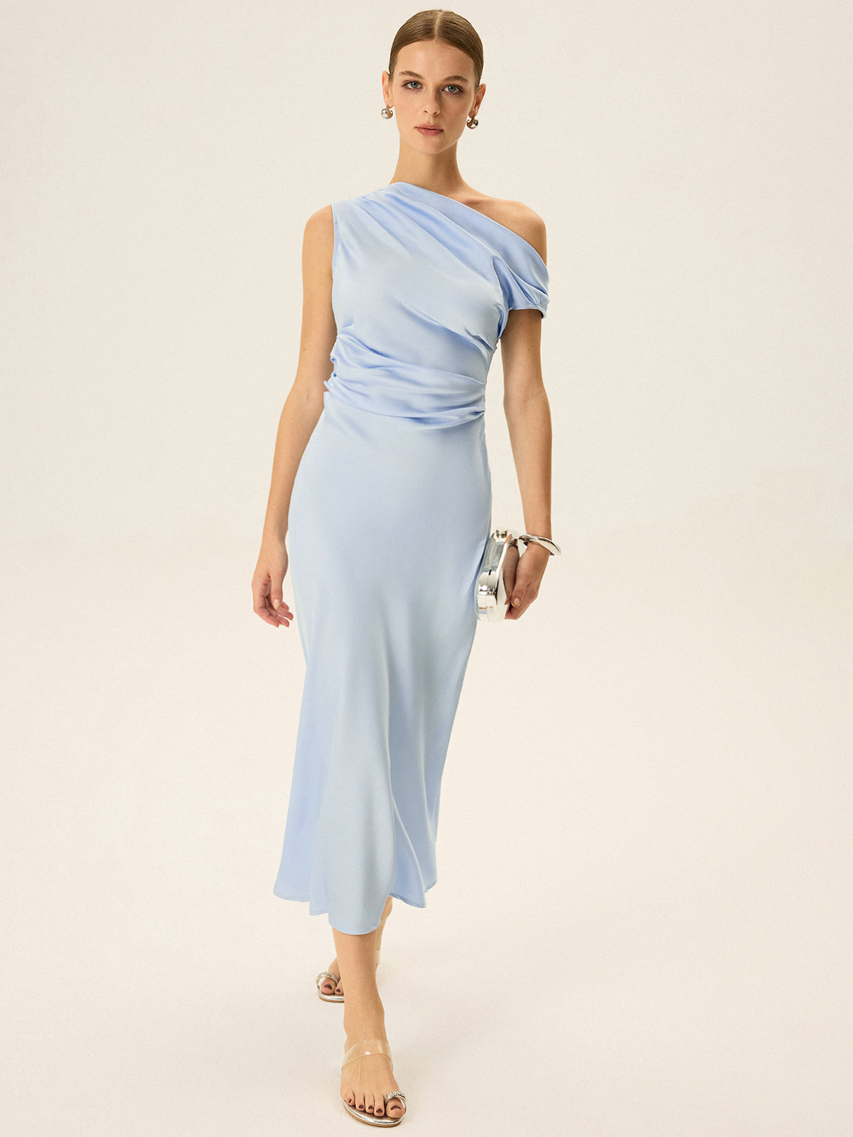 Off-shoulder Midi Dress