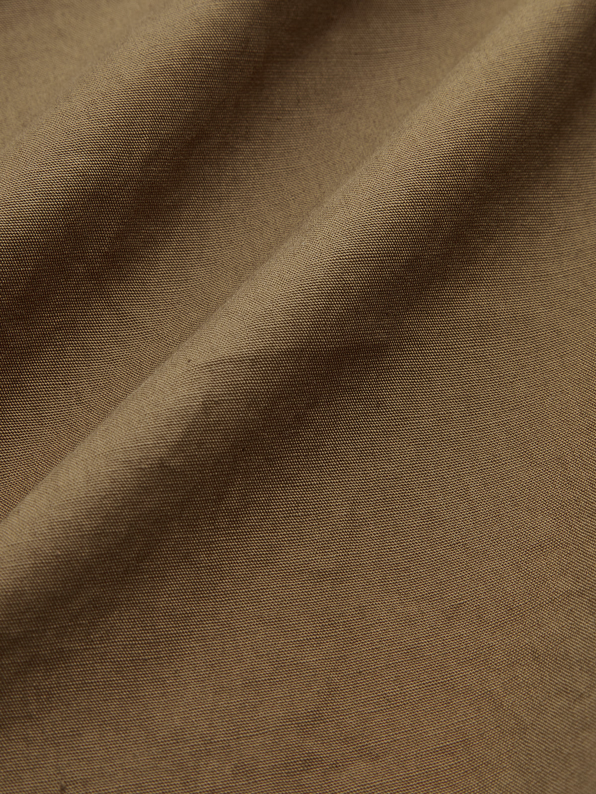 Cotton Blend Ruched Long Sleeve Shirt