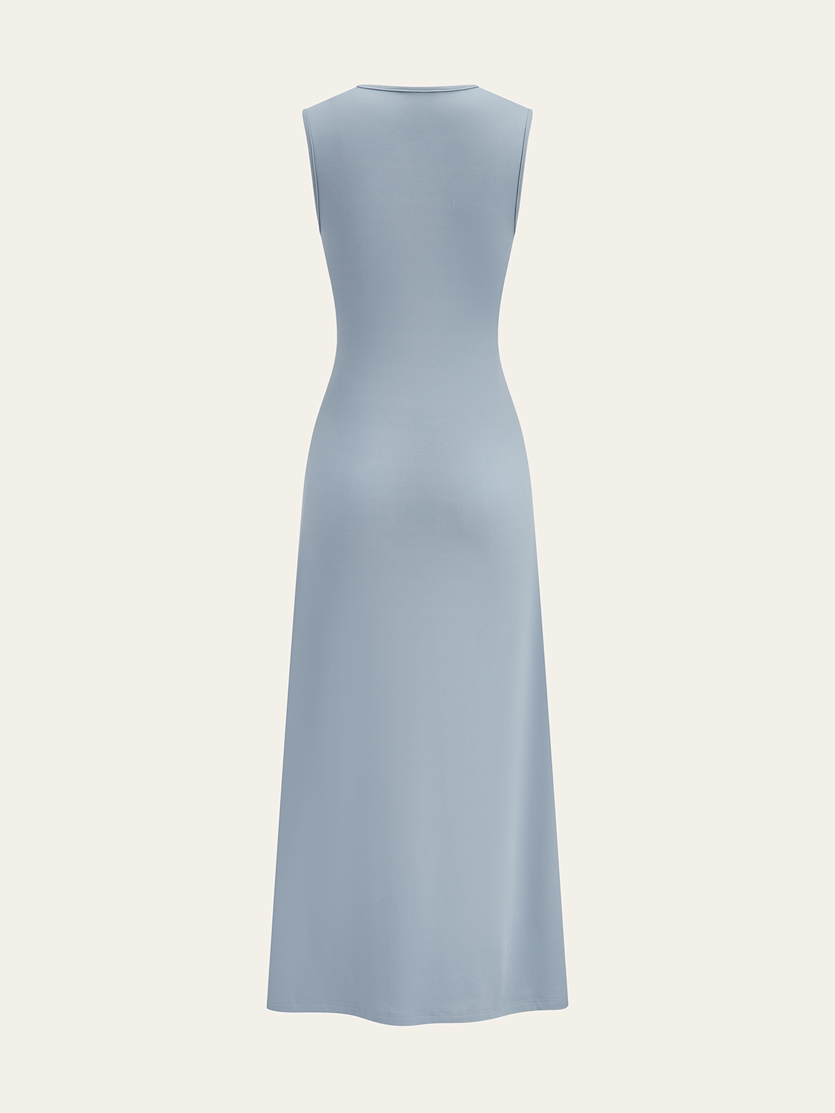 Waist-Twist Metal Buckle Maxi Dress