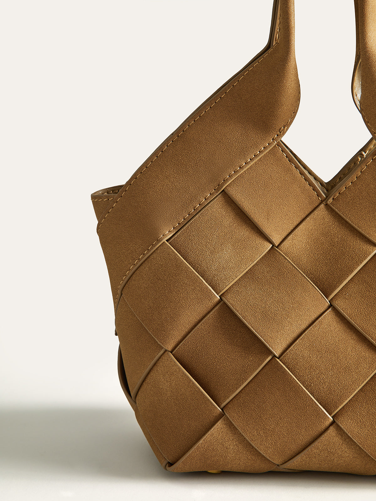 Woven PU Tote Bag