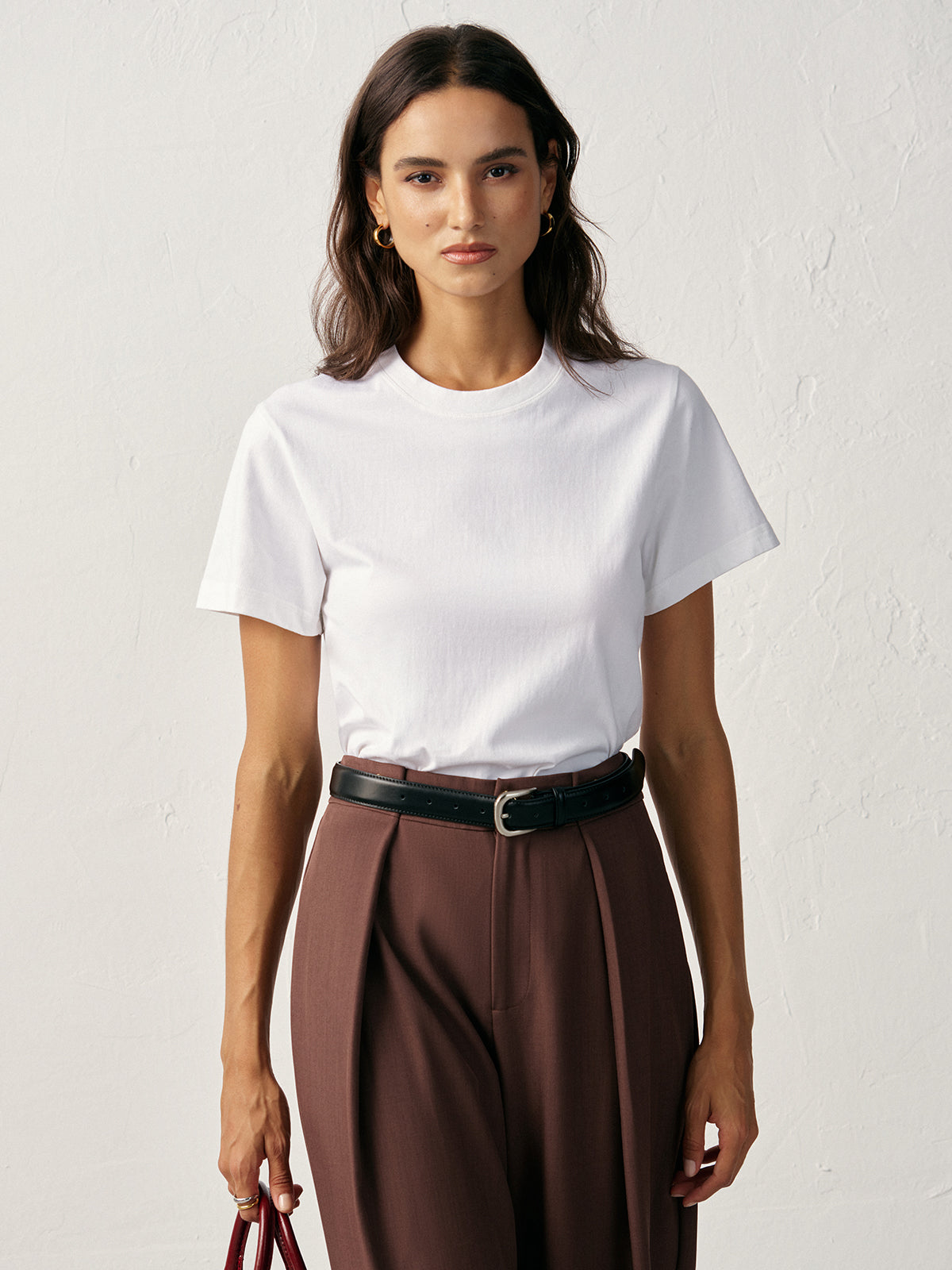 Cotton Crew Neck T-Shirt