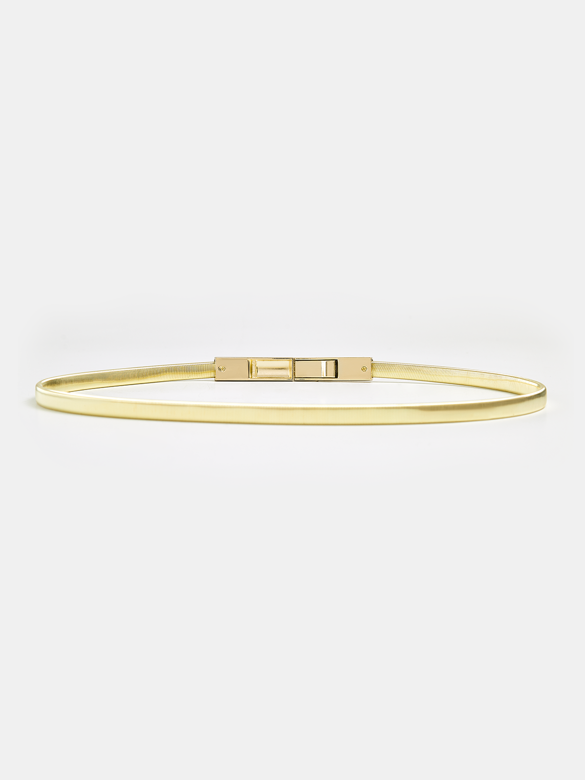 Alloy Buckle Elastic Waist Belt