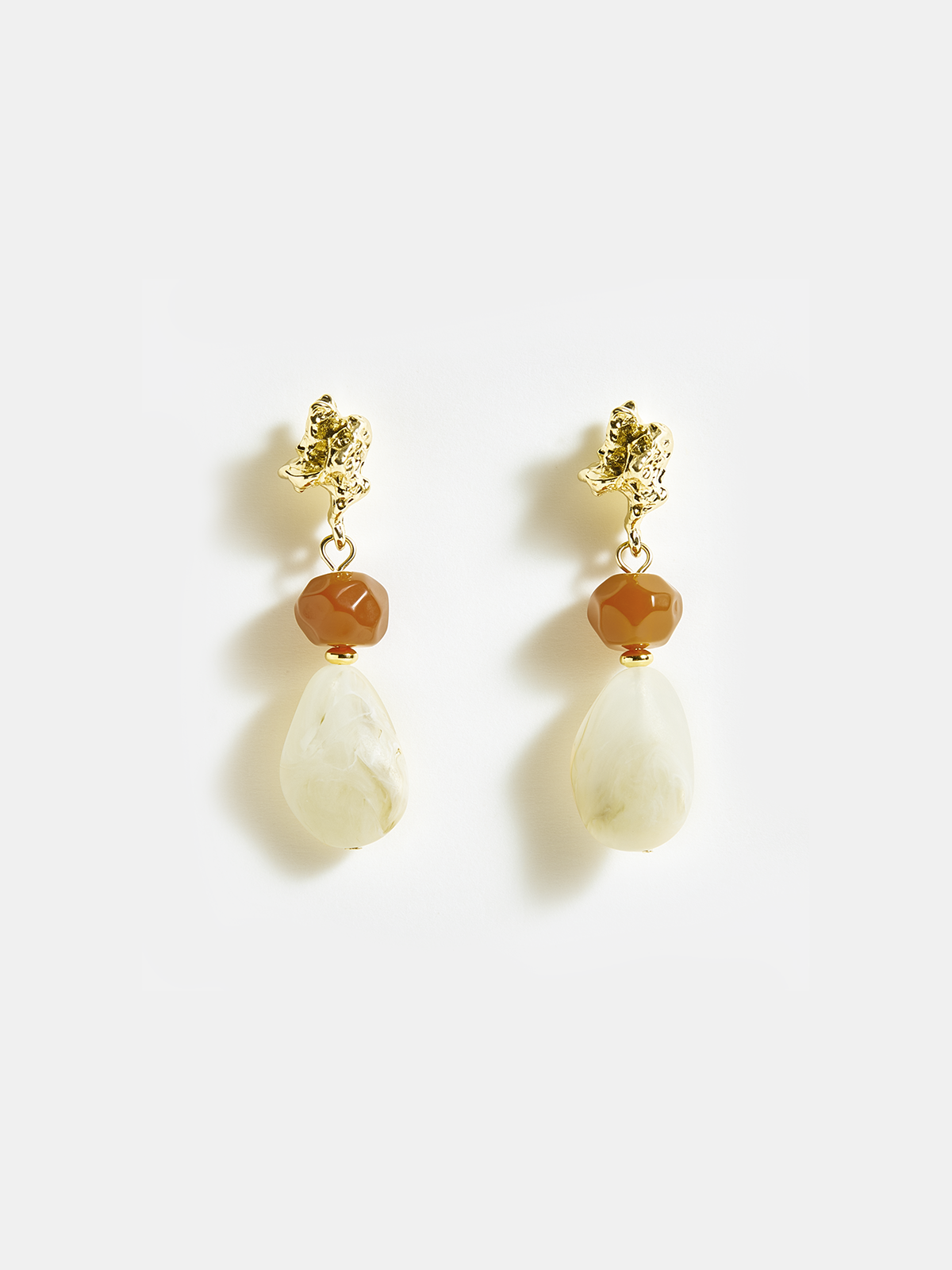 Acrylic Bead Drop Earrings