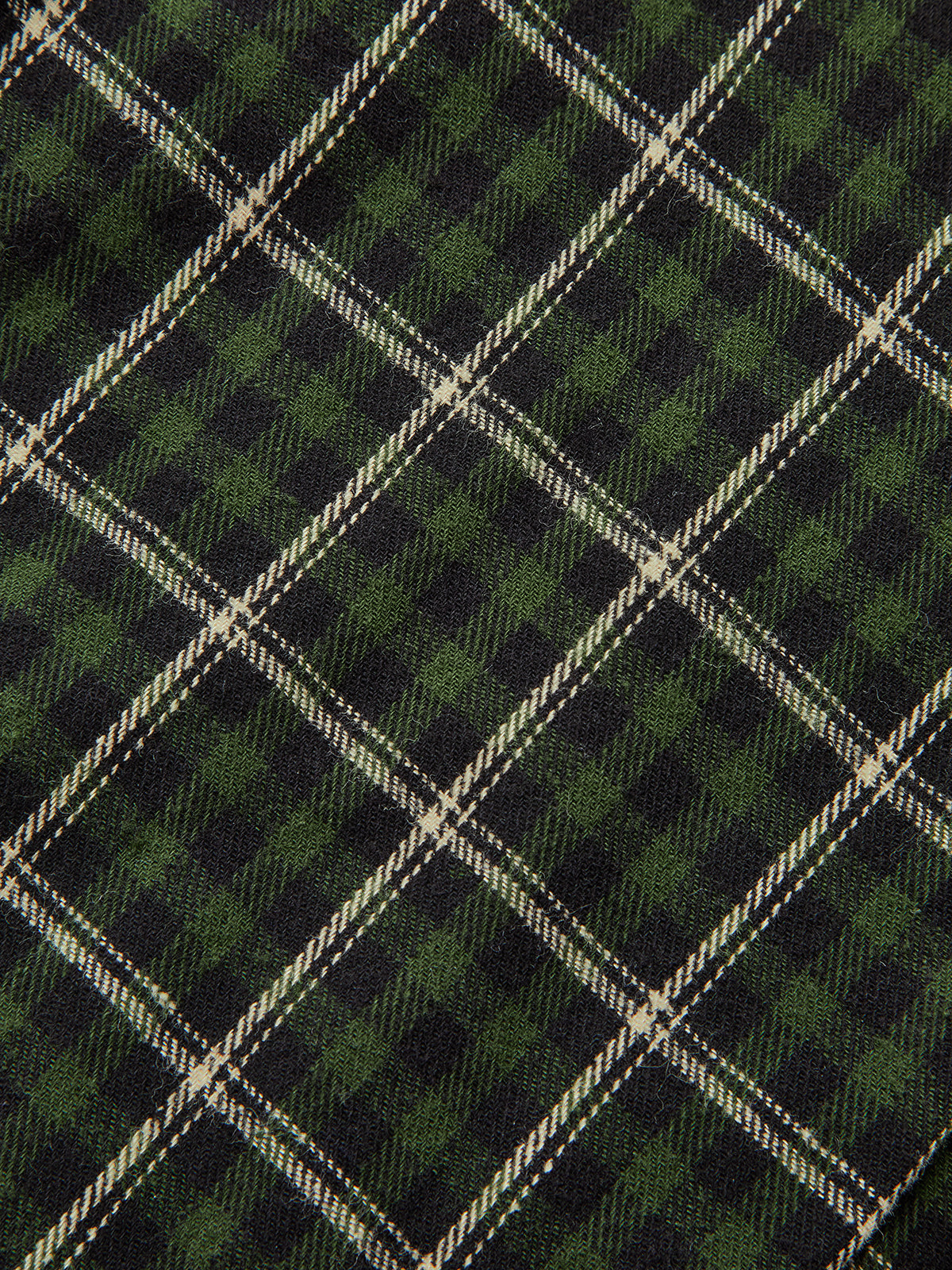 Cotton Pleated Plaid Mini Skirt