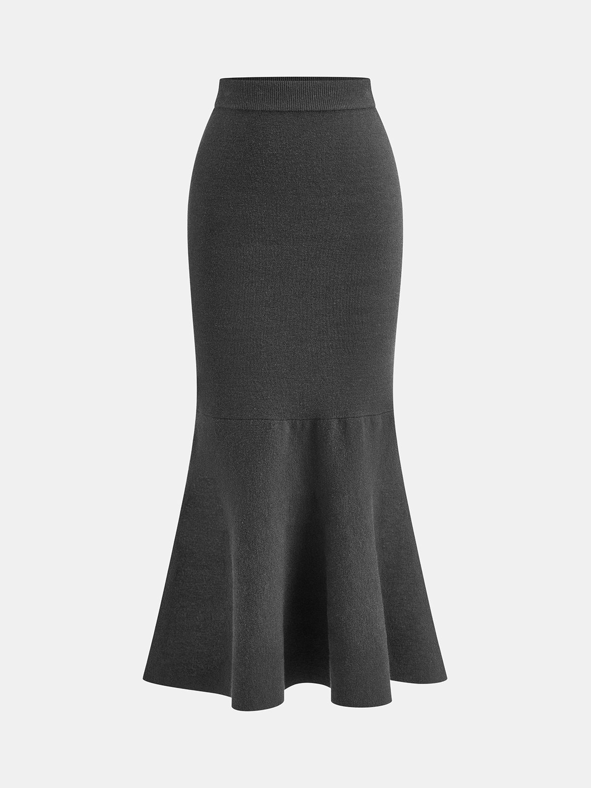 Knit Mermaid Midi Skirt