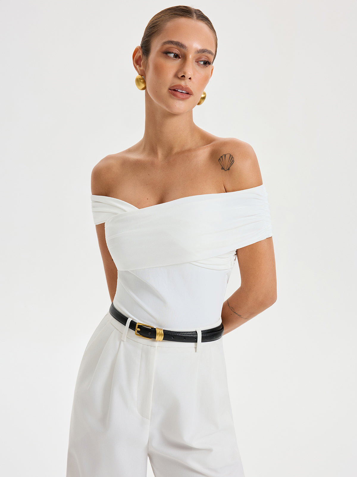Bra-Free Off-Shoulder Top