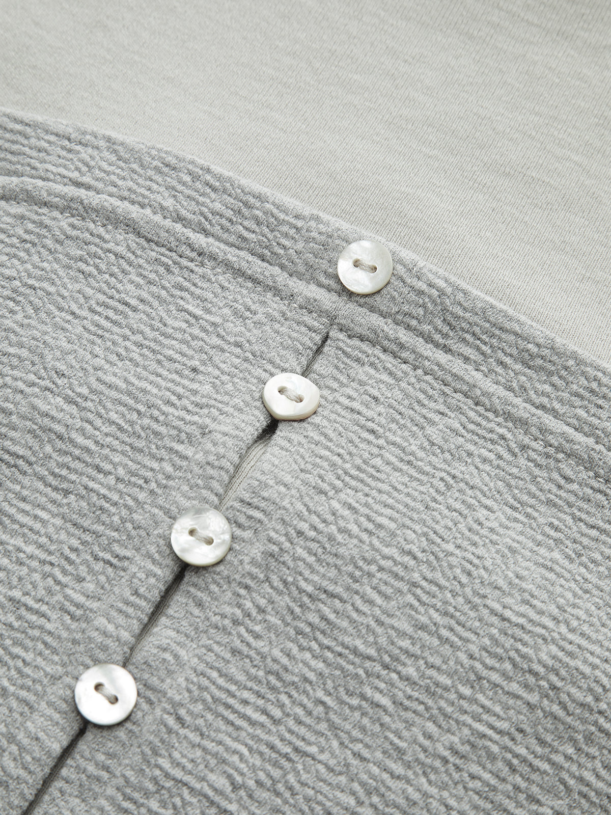 Cotton-Blend Top with Textured Corset Detail