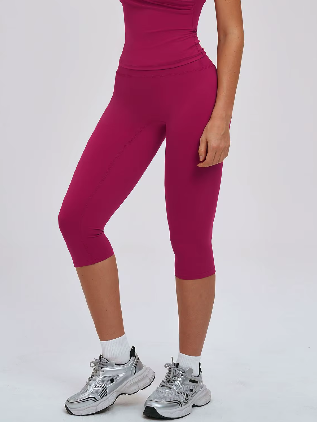 High Waist Capri Leggings Sculpting