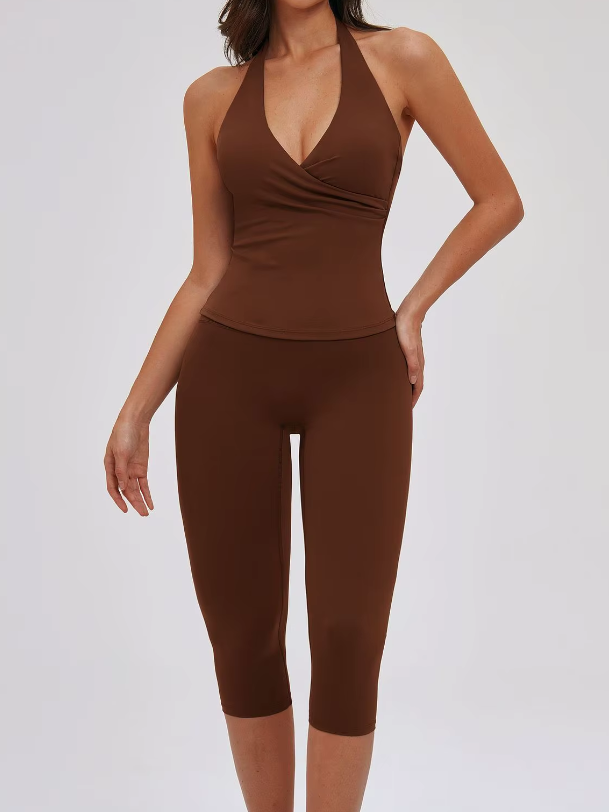 High Waist Capri Leggings Sculpting