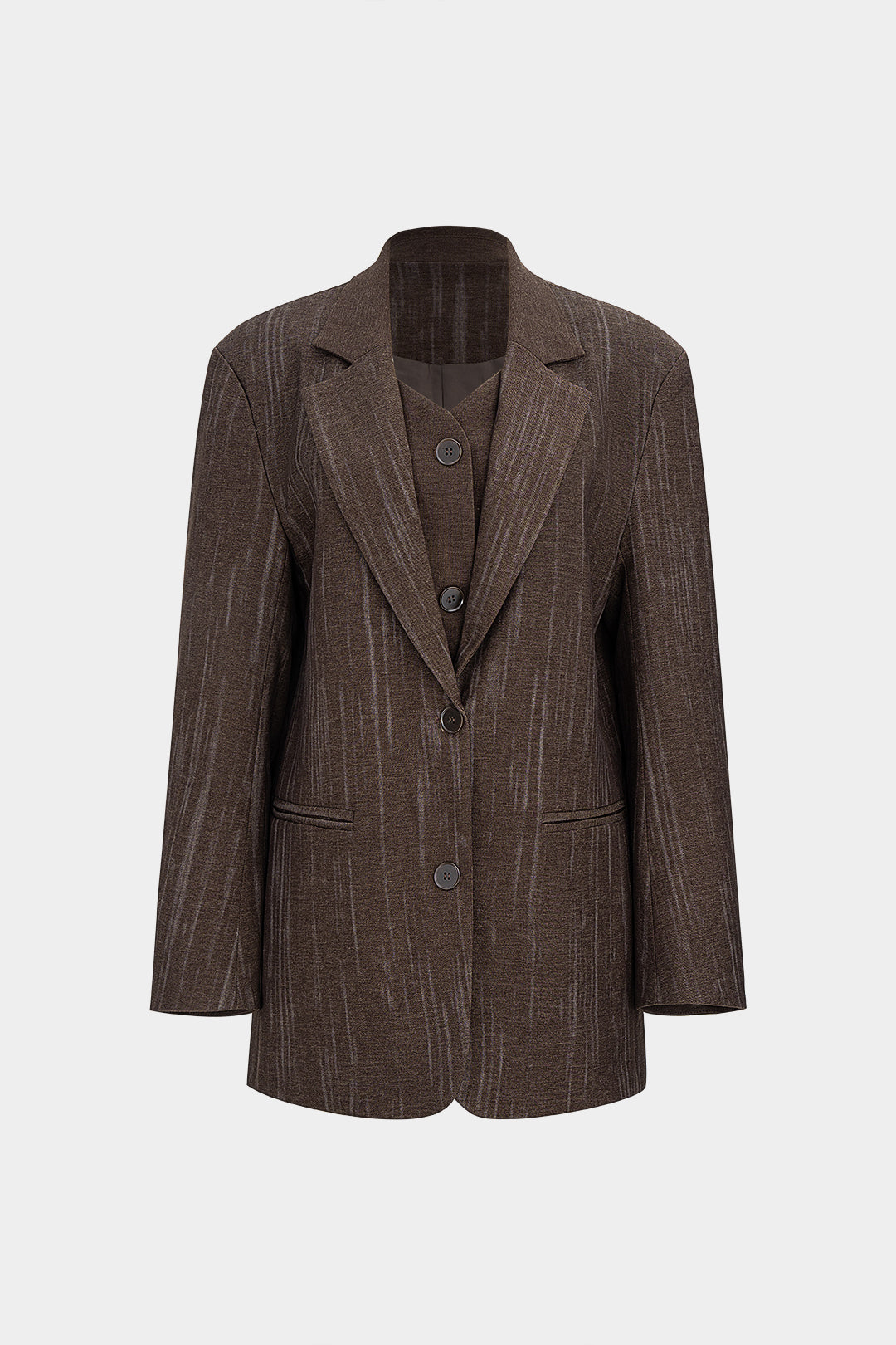 Grafisch bedruckter Einreiher-Blazer