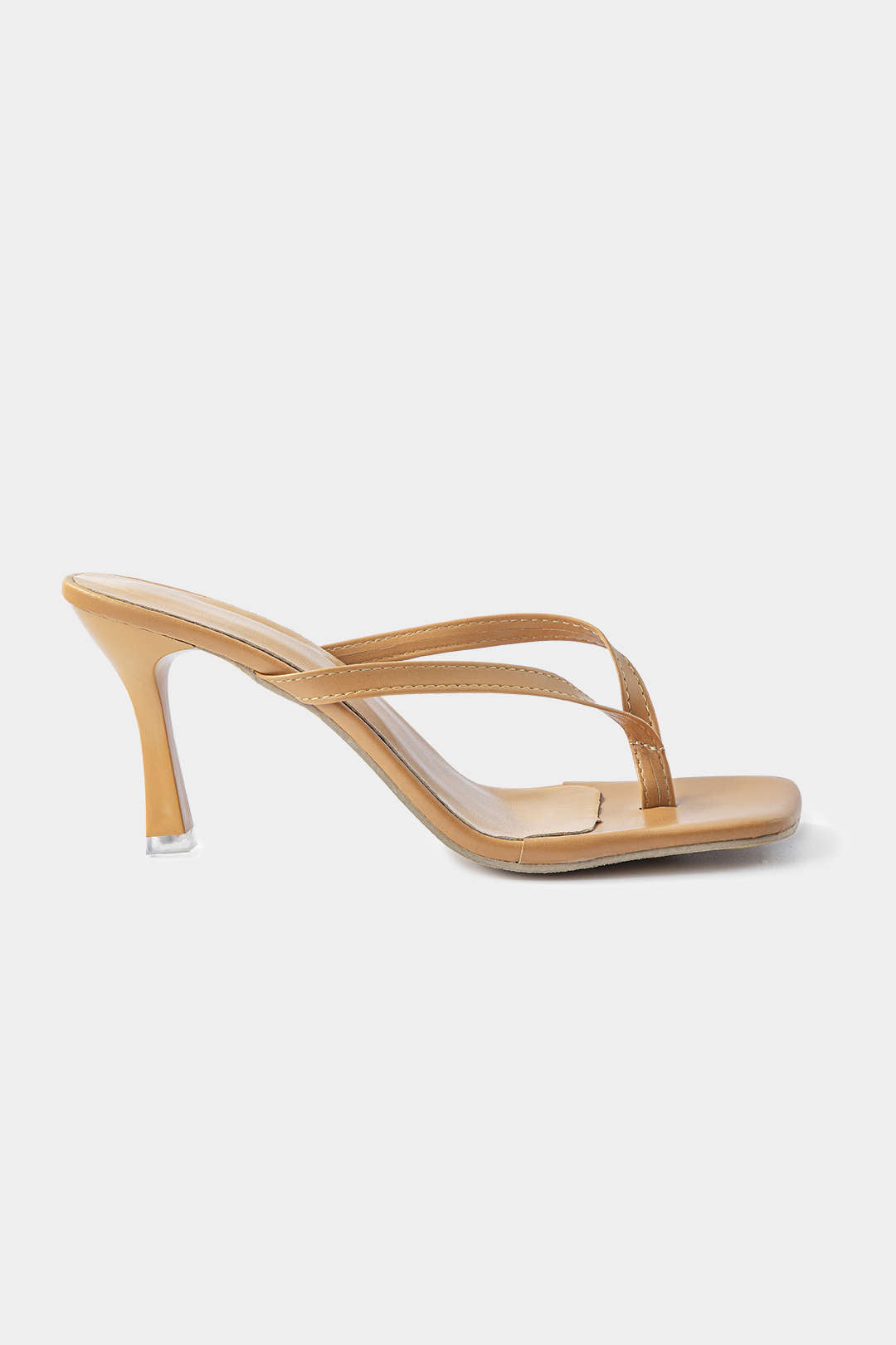 Nu-pieds à talon mi-haut basiques