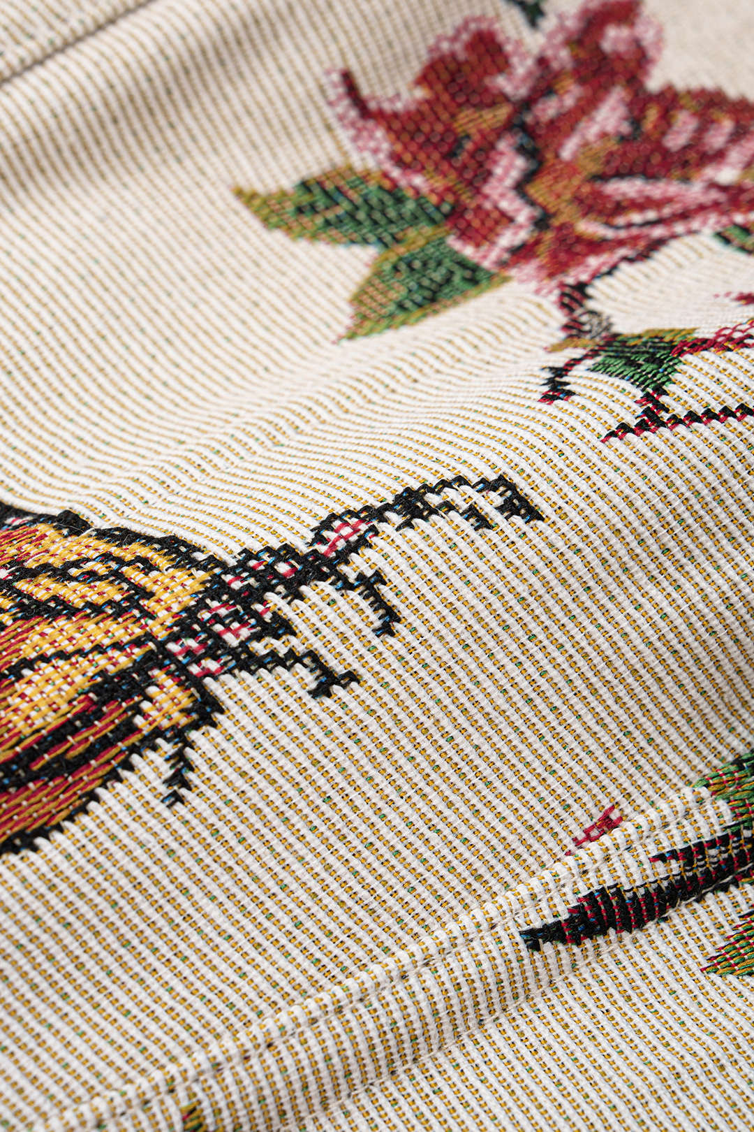 Geblümtes Jacquard Korsett-Tanktop zum Binden