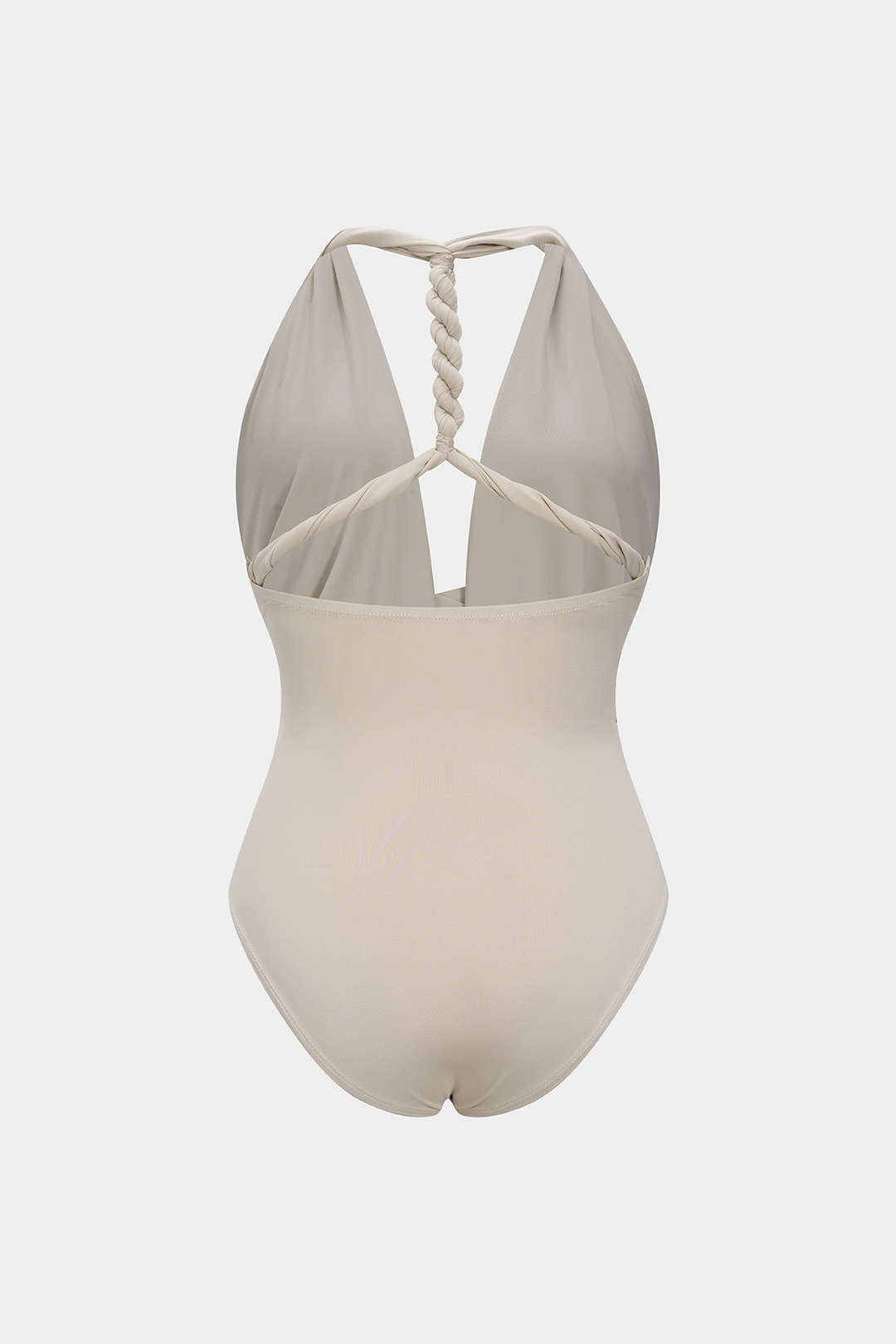 Ruched V-Neck Twist Knot Crossed Sleeveless Bodysuit