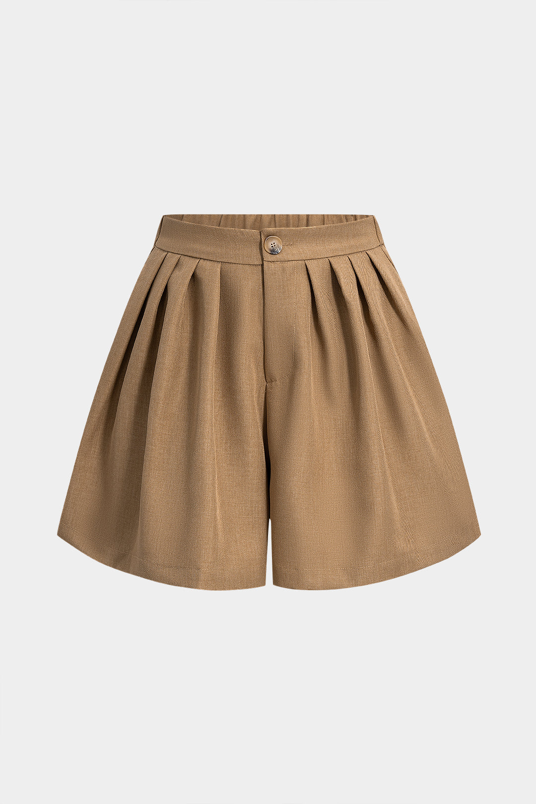 Pleated Wide Leg Shorts