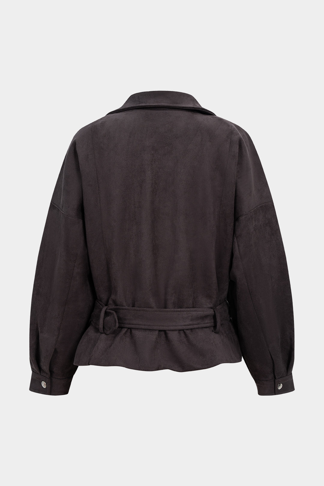 Veste ceinturée en daim
