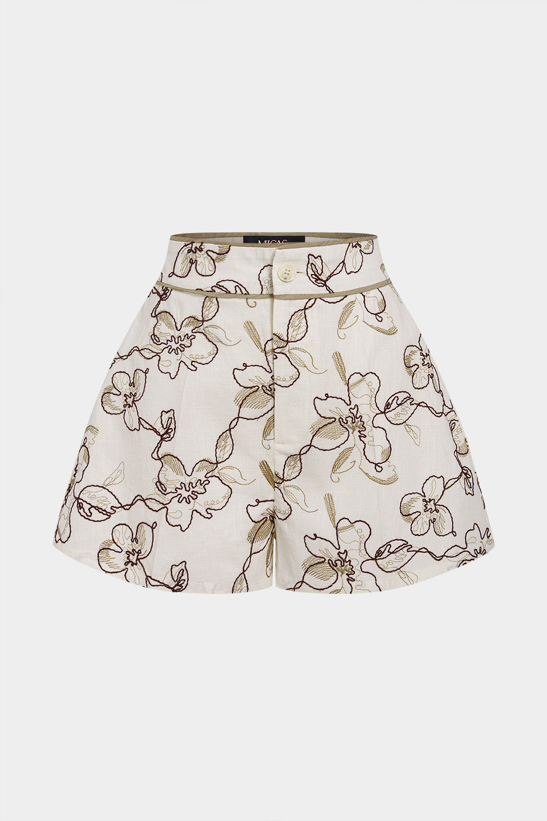 Weite Shorts mit Blumenmuster