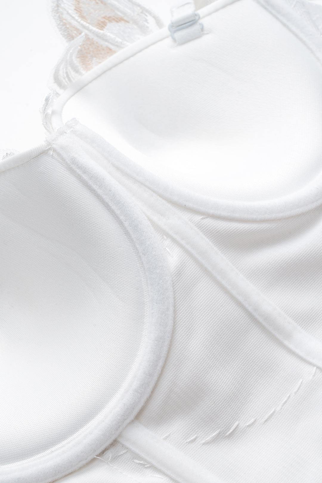 Bustier 3D-Blumenstickerei Strass-Cami-Top