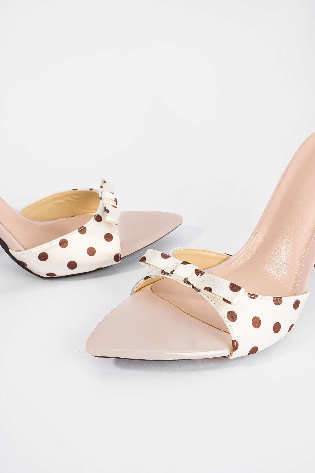 Polka Dots Bow Heels