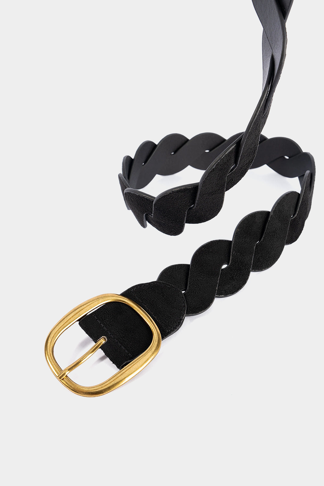 Ceinture tressée en similicuir
