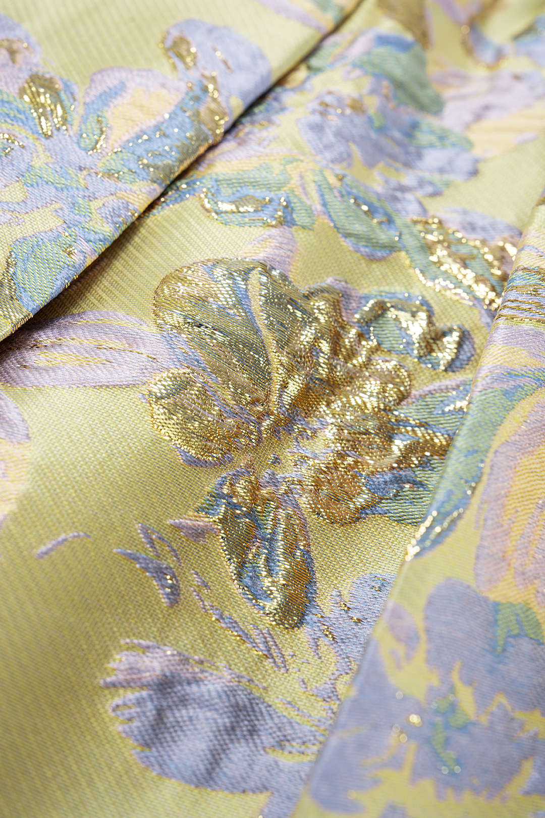 Rock mit Blumenmuster, Jacquard und gesmoktem Bund