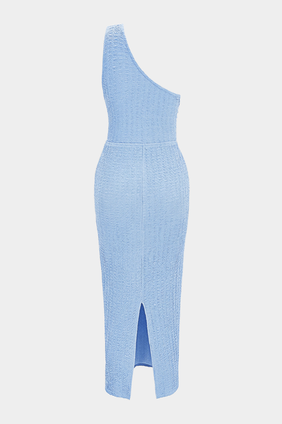 Einuasymmetrisches Midikleid mit Kordelzug, Cut-Out und Schlitz