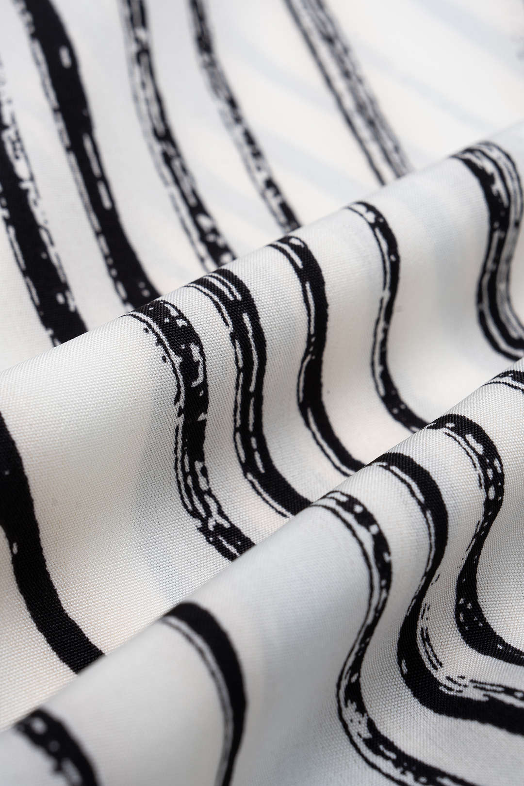 Kontraststreifen-Print-Hemd mit Knöpfen und weite Hose Set