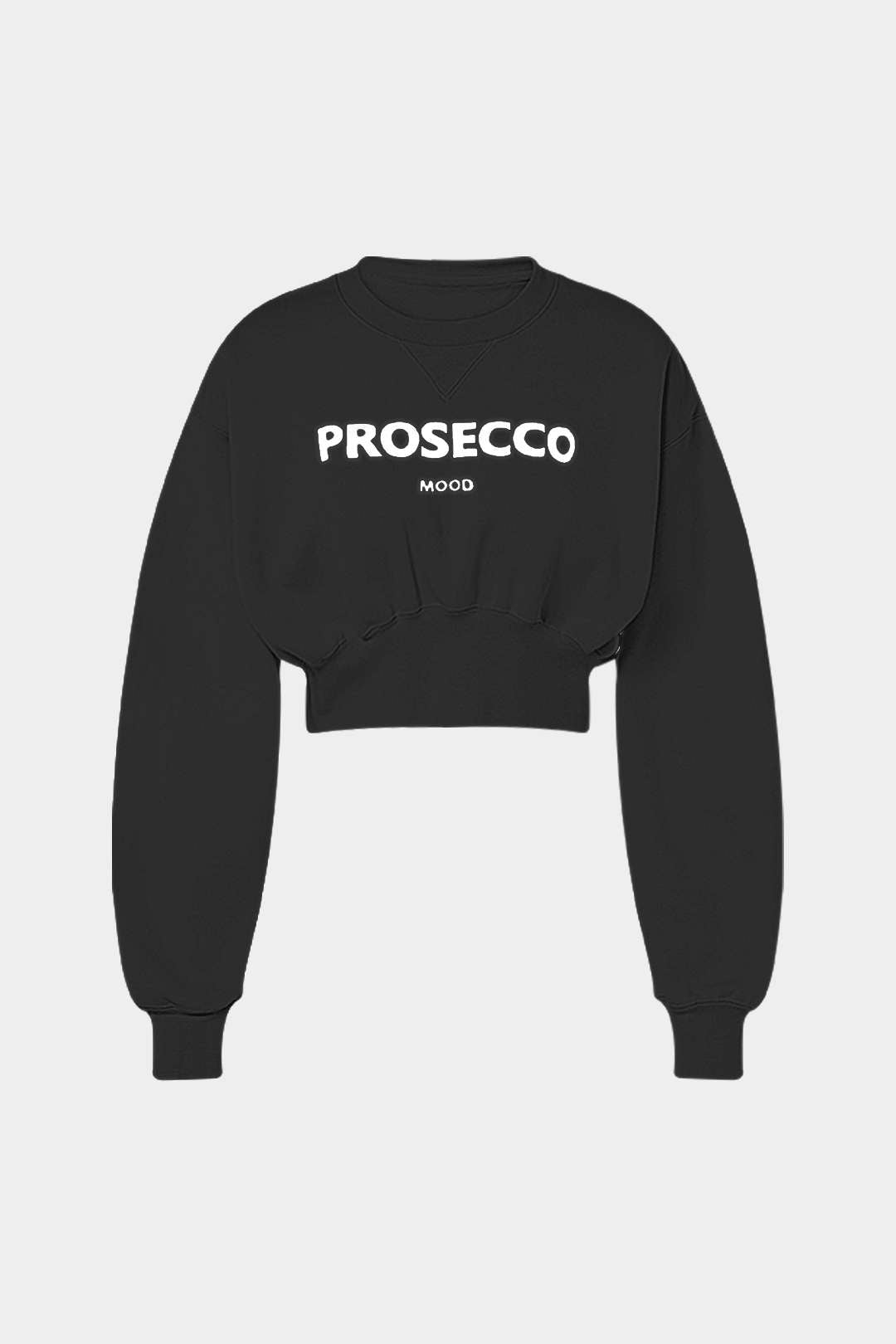 Sweat-shirt à manches longues et col rond avec imprimé lettres