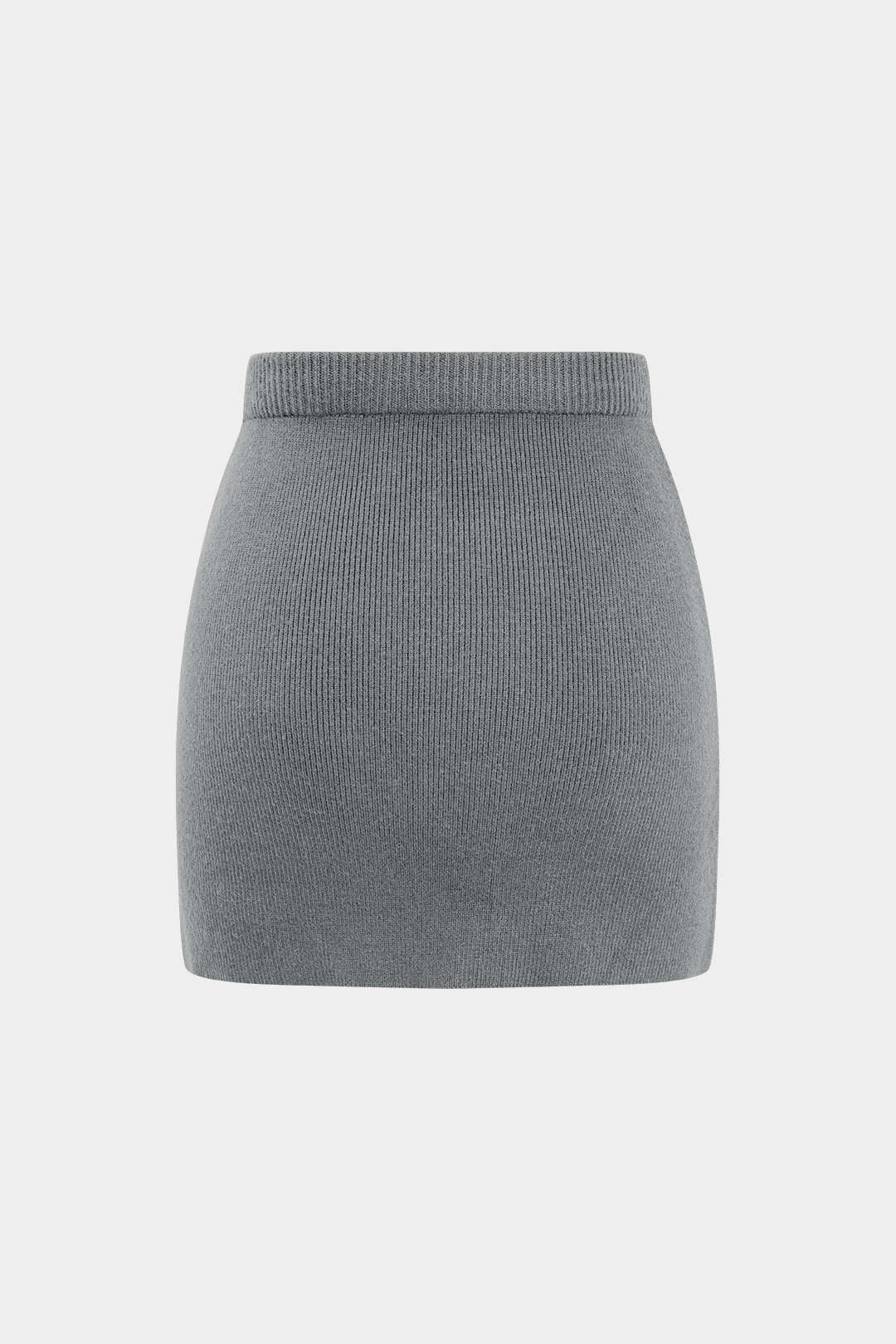 Knit Solid Mini Skirt