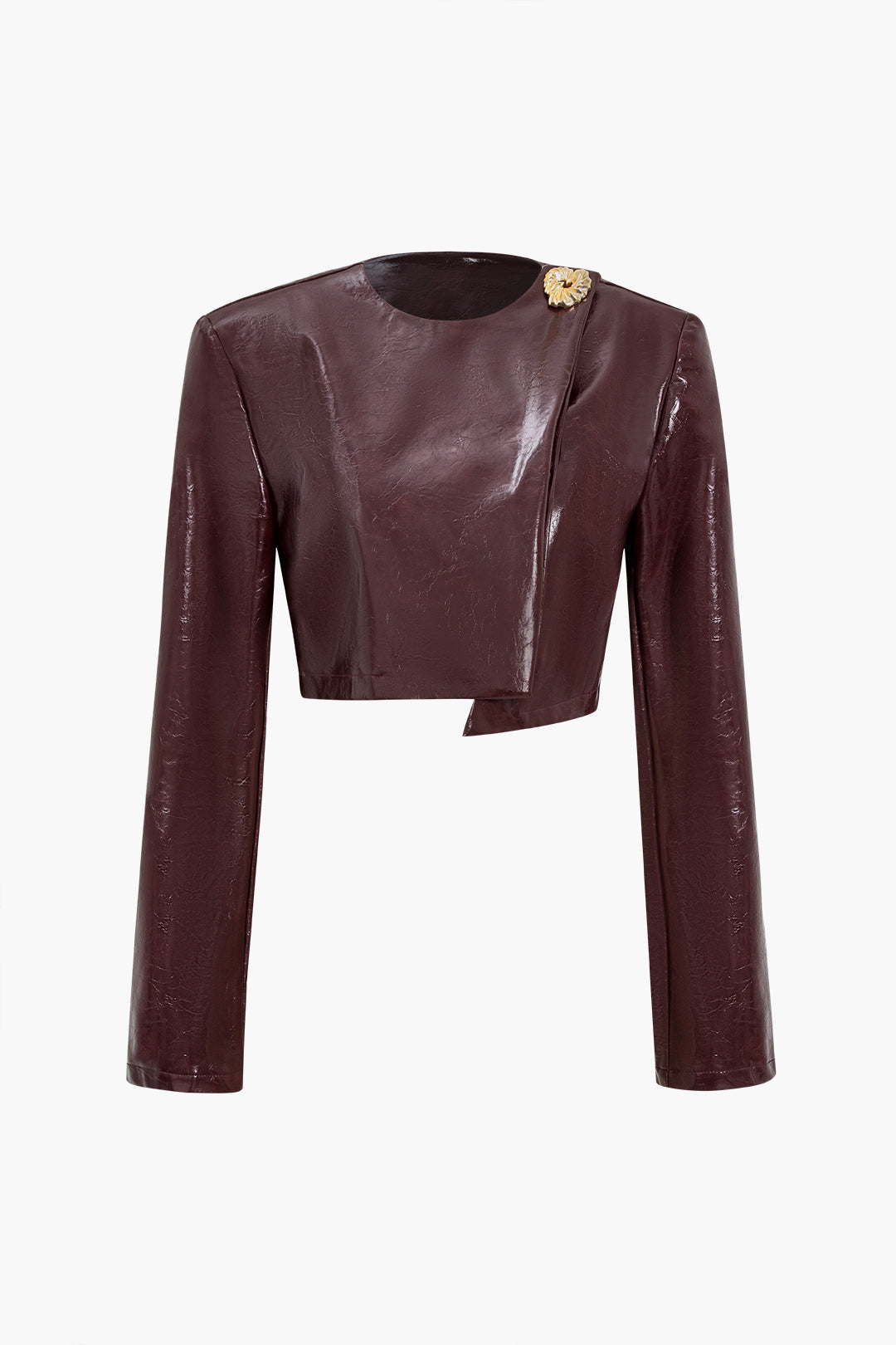 Ensemble jupe asymétrique en similicuir