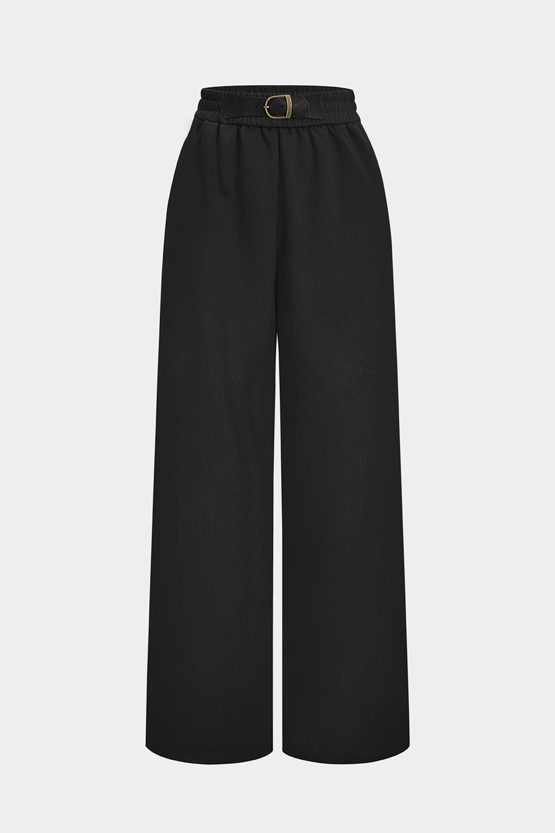 Patchwork High Waist Wide Leg Trousers