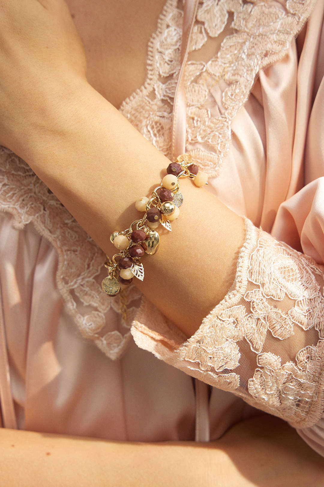 Multi-Layer Heart Beaded Bracelet