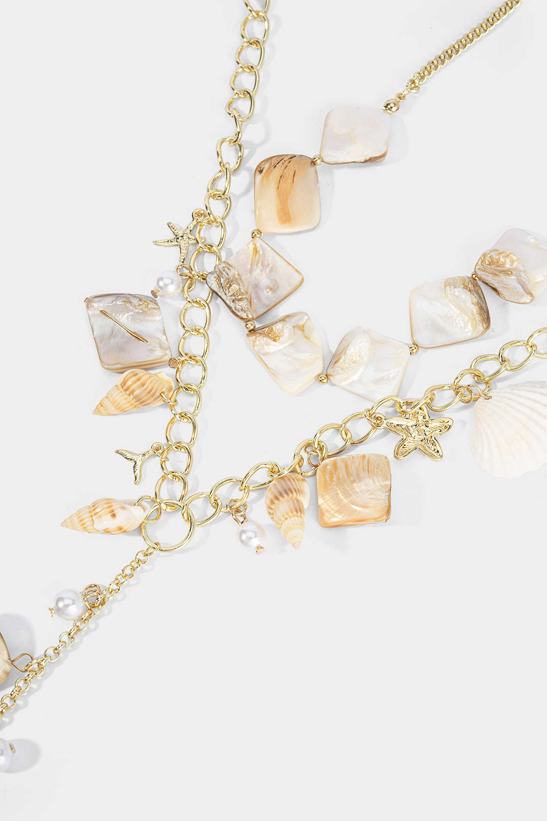Alloy Irregular Shell Necklace