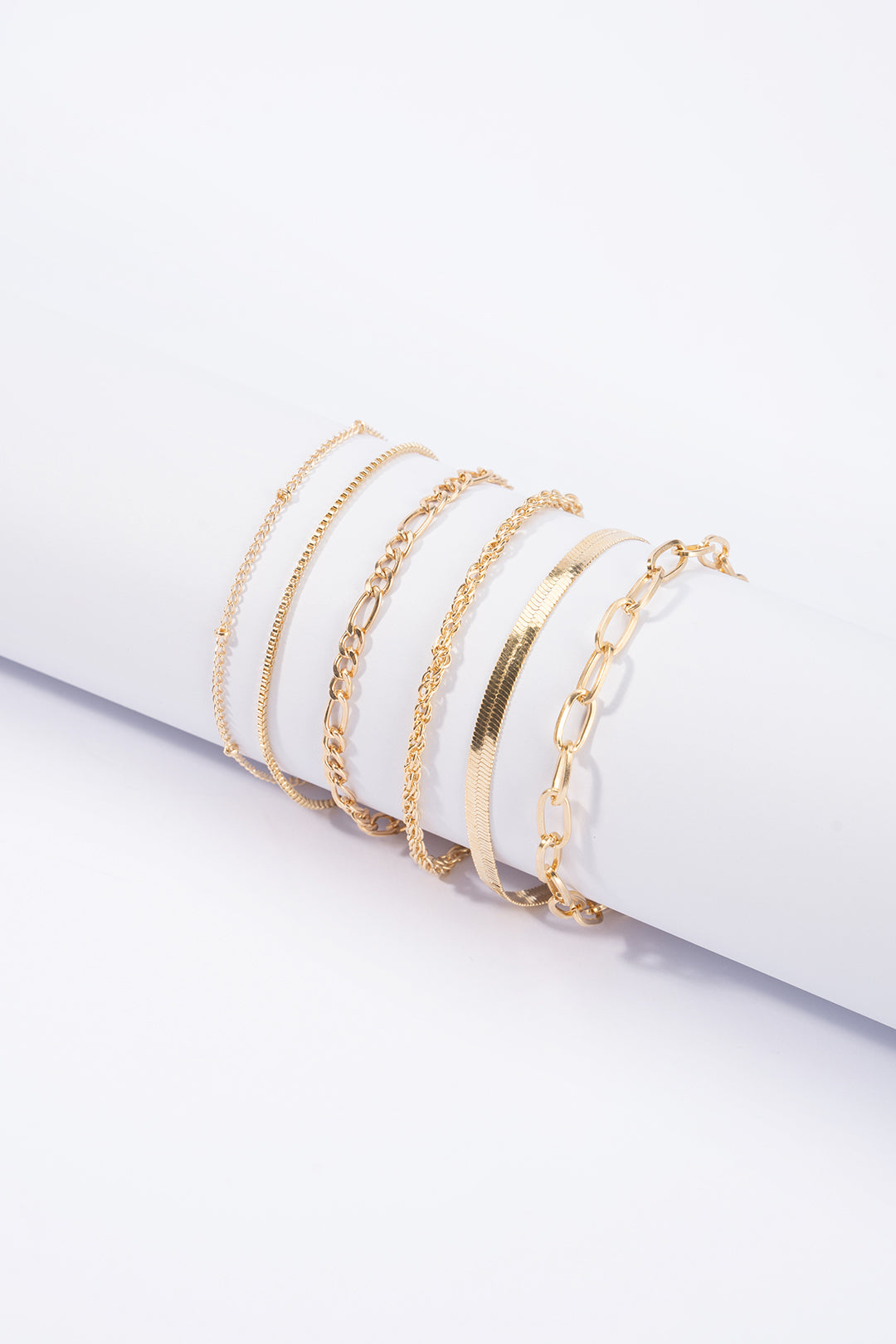 Böhmische geometrische Kettenarmbänder aus Legierung