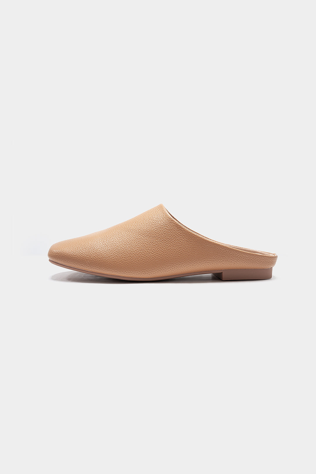 Ballerines carrées en cuir