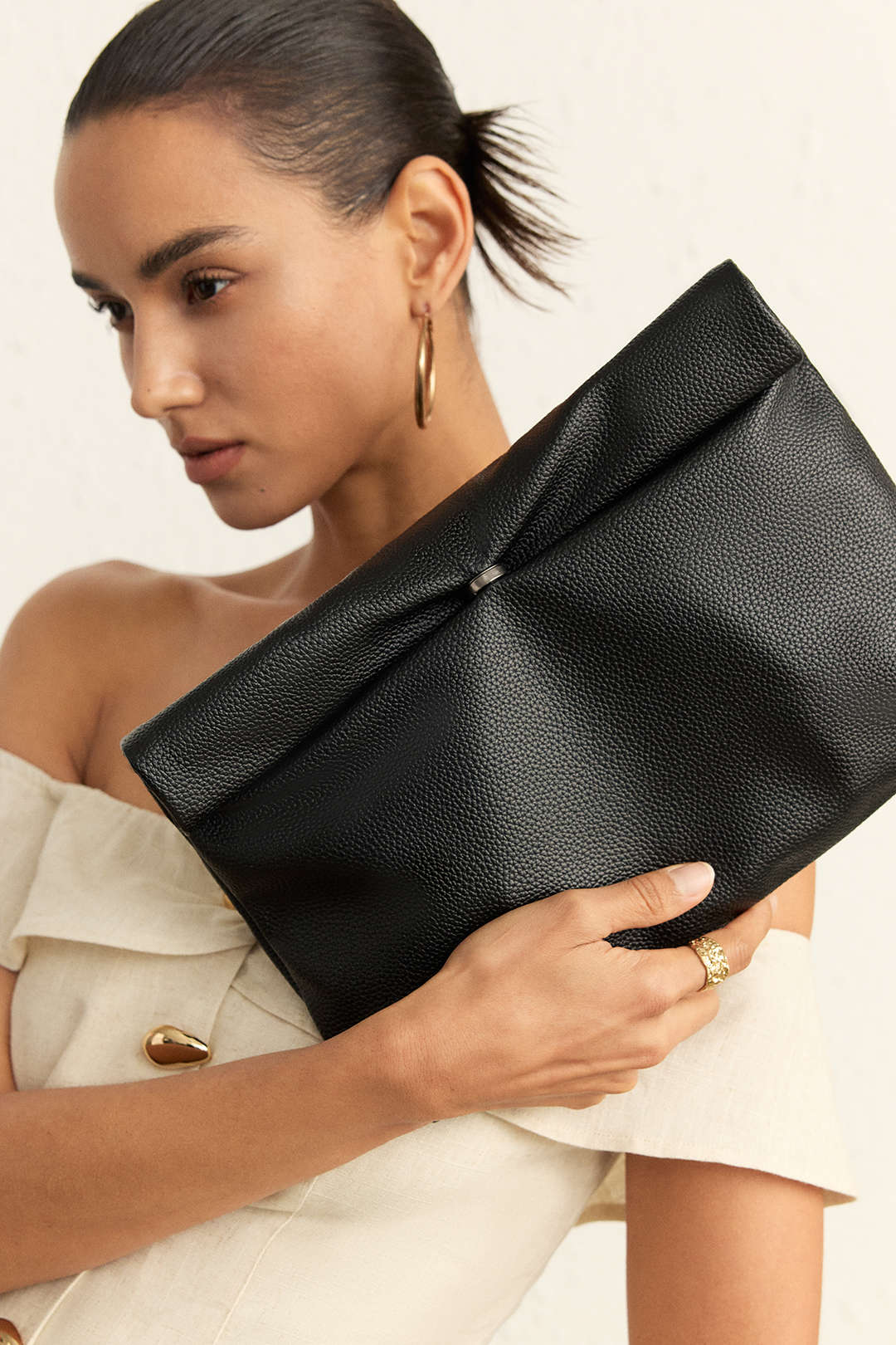 Pochette en similicuir