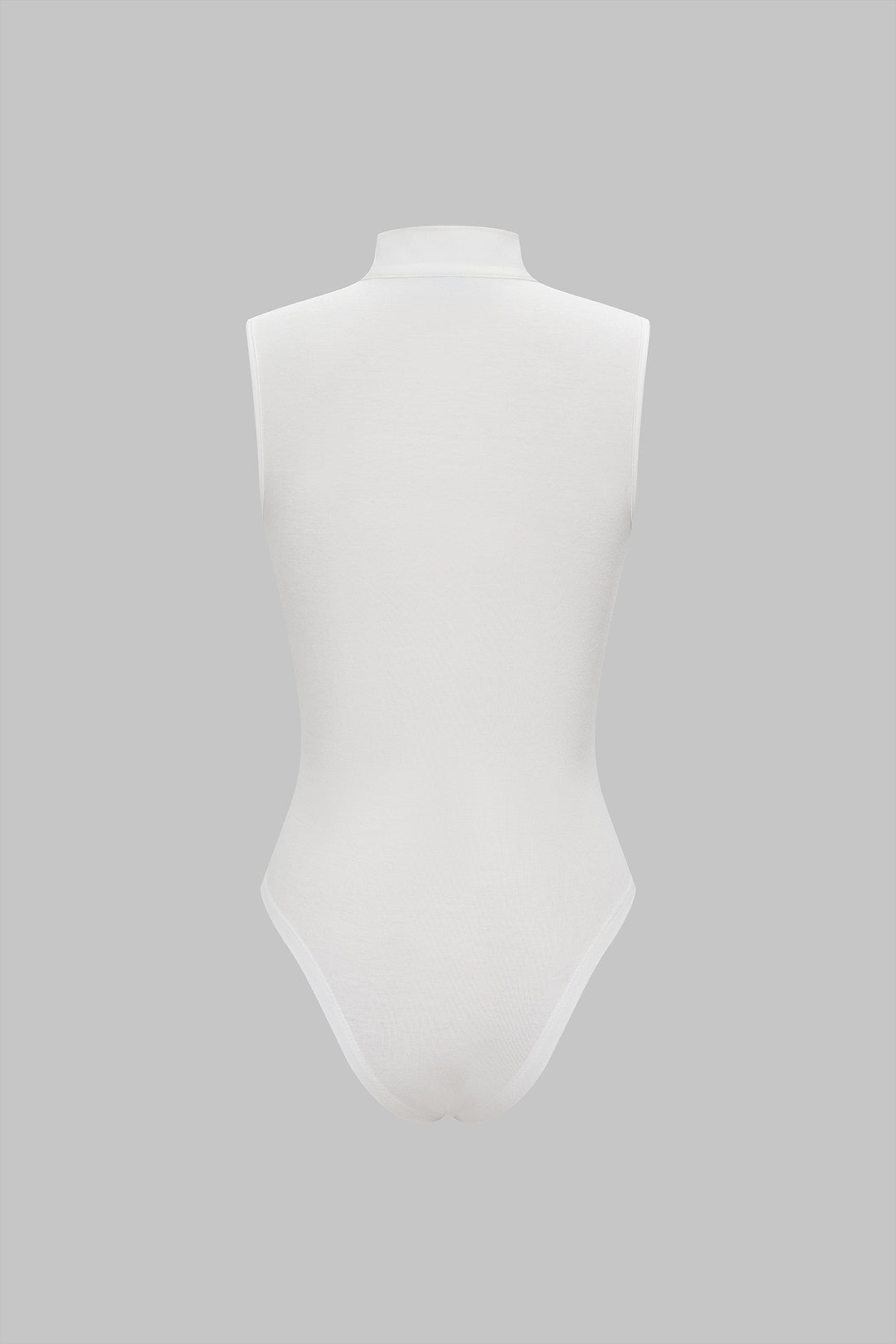 Solid Tie-Up Sleeveless Bodysuit