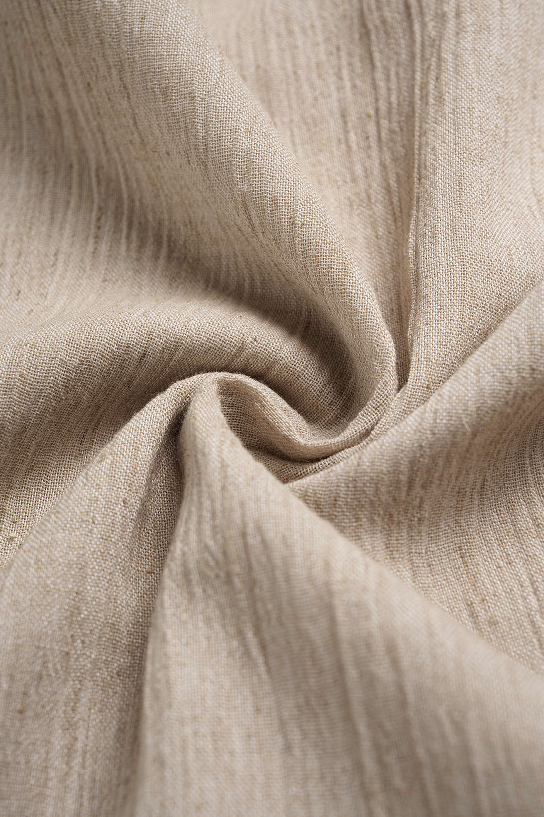 Linen Tie-Up Double Waistband Ruched Pants