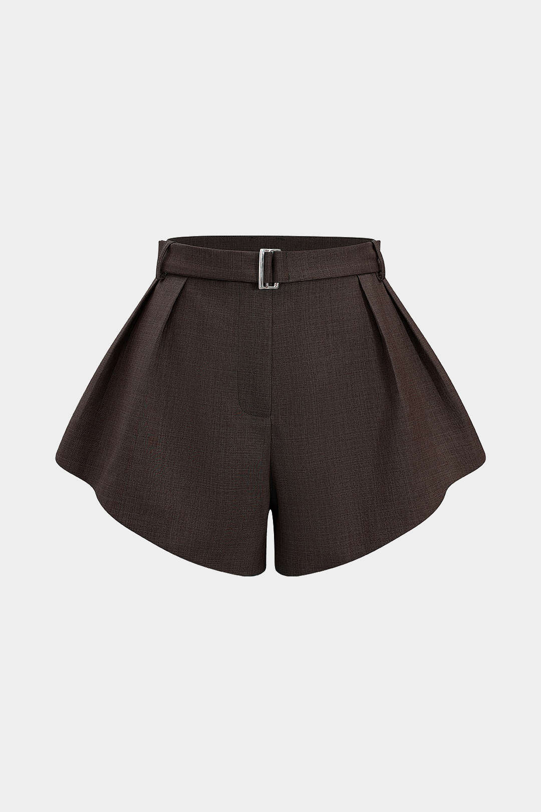 Einfarbige weite Shorts