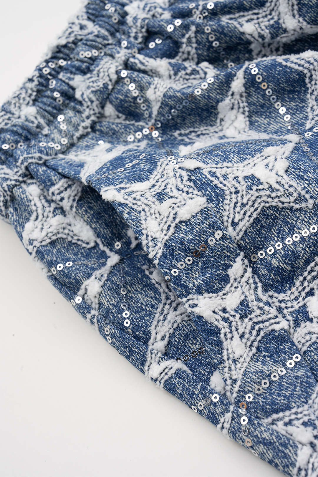 Shorts en jean à cordon de serrage