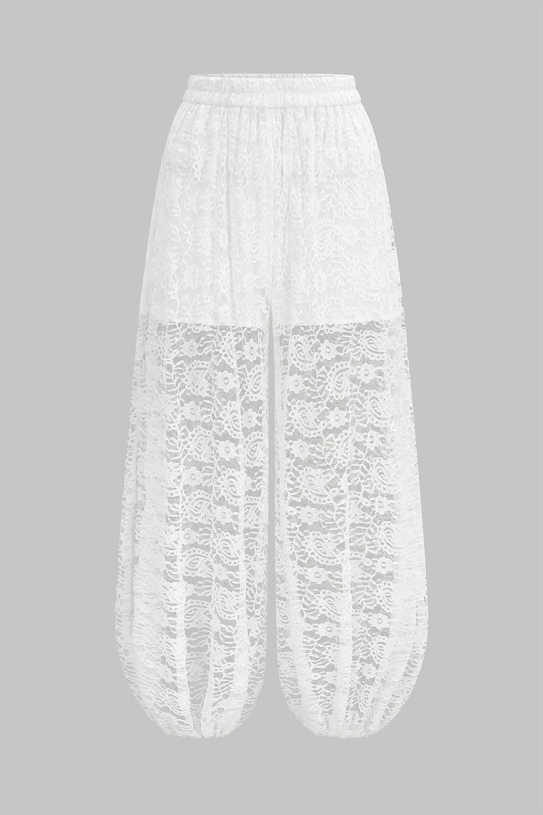 Lace Hollow Out Balloon Pants
