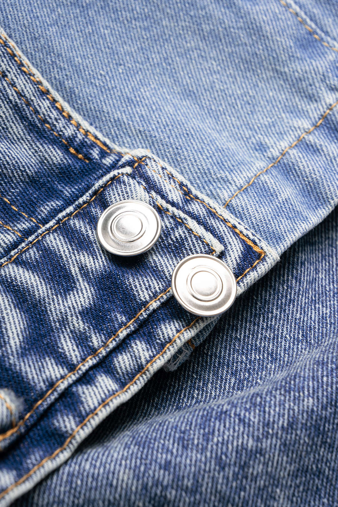 Denim Barrel Jeans mit Kontrastraffungen