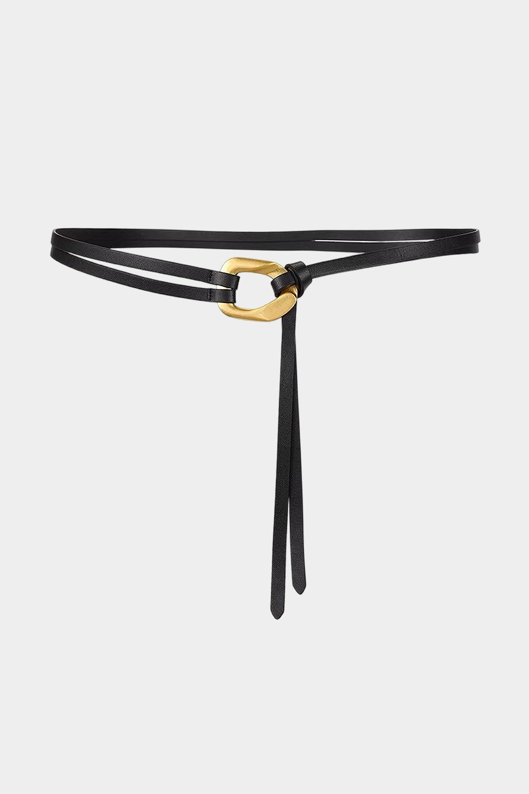 Ceinture en cuir à double boucle