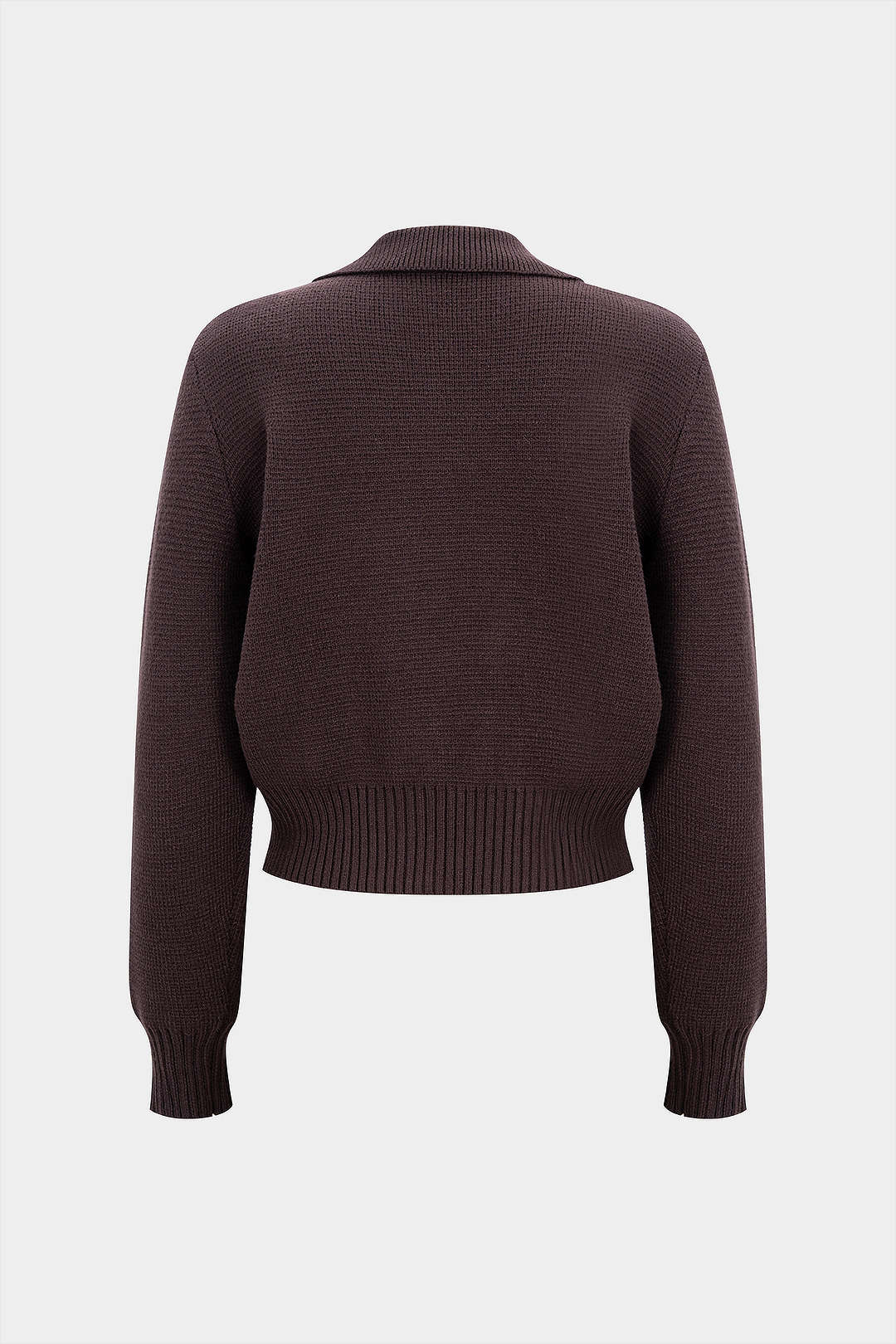 Doppelreihige Strickjacke